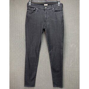 True Religion Halle Womens Size 31  Black/gray Mid Rise Super Skinny Jeans